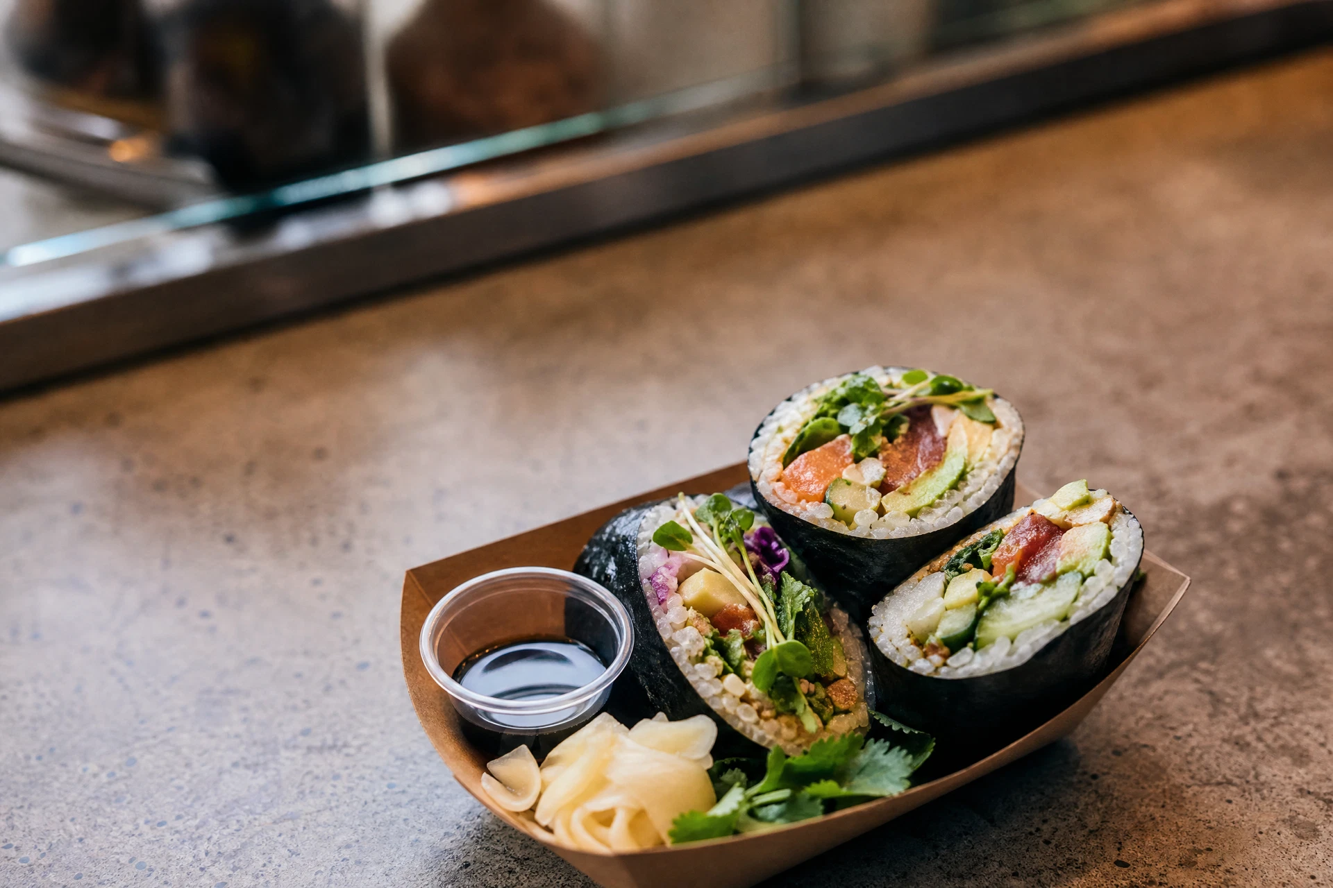 Illustrative food or atmosphere view for Roll It Up Sushi Co.